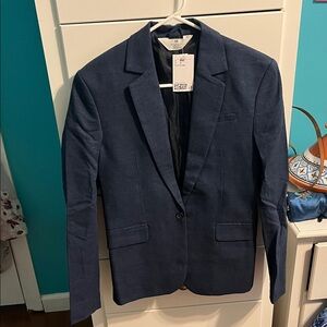 H&M Blue Sport Coat Classic Tailored Blazer